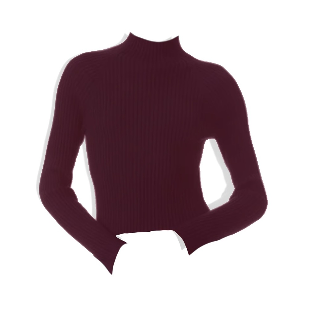 Juniors mock neck crop top